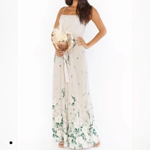 NWT Show Me Your Mumu Lauren Tie Maxi Dress